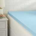Amazon Basics Full Mattress Topper, Cooling Gel-Infused, CertiPUR-US Certified, 2 Inches, Blue