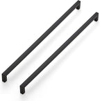 Ravinte 20 Pack 18 Inch Kitchen Square Cabinet Handles Matte Black Pulls Black Drawer Pulls Kitchen Cabinet Hardware Handles
