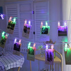 30 LED Photo Clip Fairy Lights - Twinkle Starry Lights for Home, Bedroom, Wall, Halloween, Thanksgiving, Christmas, Party, Wedding Decor - Multicolor