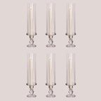 Hurricane Candle Holder Glass Taper Hurricane Clear Tall Candlestick Candles Holders Table Centerpiece Wedding Party Dining Event Home Decor (6)