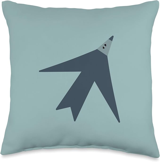 Cute Scandinavian Animals Designs Chic Scandinavian Bird Minimalism Throw Pillow, 16x16, Multicolor