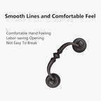 4PCS Retro Dresser Drawer Drop Bail Pulls Handles Classic Metal Swing Handles Hole Centers for Kitchen Bedroom Decoration (Iron Black)