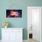 Personalized Universe Nebula Themed Sign For Kids Room Stars Nursery Door Decor,Custom Name Outer Space Wall Art Decor Decorative Plate for Boys Bedroom Girls Room Little Man Cave