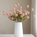 Artificial Flowers for Vases 20.5 Inch 10 Stems， Silk Dried Fake Mums Bouquet Indoor Faux Floral Arrangements for Decoration (Pink)