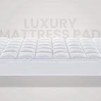 SLEEP ZONE King Size Cotton Mattress Pad, Super Soft Pillow Top Mattress Topper, Thick Fluffy Mattress Cover Deep Pocket 8-21 inches, King, White Cotton Top, King(78X80)
