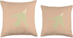 Cute Scandinavian Animals Designs Chic Scandinavian Bird Minimalism Throw Pillow, 16x16, Multicolor