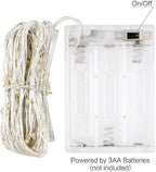 ANJAYLIA 4 Pack Fairy Lights 16.4ft 50 LED String Lights Battery Operated Mini Twinkle Starry Lights for Wedding, Party, Christmas, Decor, Warm White