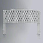 24KF Upholstered Tufted Button Velvet Headboard,Comfortable Fashional Headboard King/CA King Size,Gray