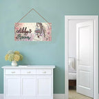 Personalized Name Door Sign Beautiful Girl Décor Wall Art Sign, Custom Name Wooden Signs Hanging Décor For Kids Room