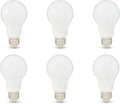 Amazon Basics A19 LED Light Bulbs, 75 Watt Equivalent, Energy Efficient 12W, E26 Standard Base, Soft White 2700K, Dimmable, 10,000 Hour Lifetime , 6-Pack
