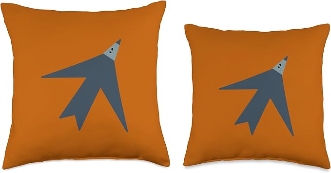Cute Scandinavian Animals Designs Chic Scandinavian Bird Minimalism Throw Pillow, 16x16, Multicolor