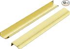 Ravinte Hardware 12 Pack Gold Cabinet Handles, 11.8 Inch (300mm) Finger Edge Pulls, 8.8 Inch Hole Center, Finger Pulls for Cabinets