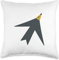 Cute Scandinavian Animals Designs Chic Scandinavian Bird Minimalism Throw Pillow, 16x16, Multicolor