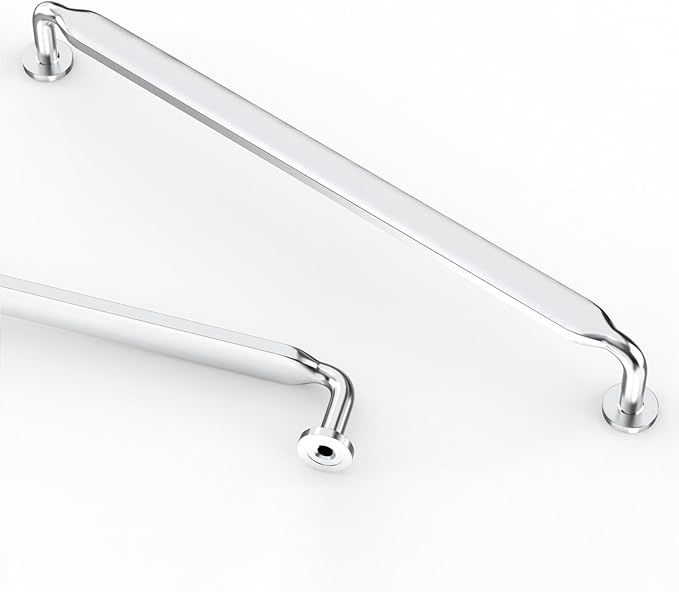 Asidrama 6 Pack 12.6 Inch(320mm) Polished Chrome Kitchen Cabinet Handles, Cabinet Pulls Kitchen Cabinet Hardware for Cupboard Drawer Pulls