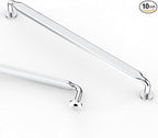 Asidrama 10 Pack 10 Inch(254mm) Polished Chrome Kitchen Cabinet Handles, Cabinet Pulls Kitchen Cabinet Hardware for Cupboard Drawer Pulls