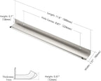 Ravinte Hardware 12 Pack Silver Cabinet Handles, 11.8 Inch (300mm) Finger Edge Pulls, 8.8 Inch Hole Center, Finger Pulls for Cabinets