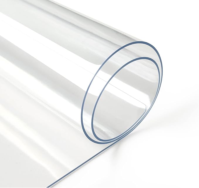 Deep Dream 1.5mm Clear Desk Cover Protector, 18×42 Inch Clear Table Protector, Rectangular Vinyl Desk Pad, PVC Plastic Table Cover for Office, Dresser, Night Stand, Computer & Writing Desk Tabletop