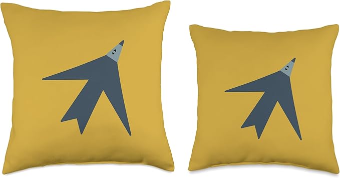 Cute Scandinavian Animals Designs Chic Scandinavian Bird Minimalism Throw Pillow, 16x16, Multicolor