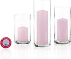 yummi Set of 12 Slim Pillars and Cylinder Vases - Blush