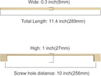 Asidrama 10 Pack 10 Inch(256mm) Brushed Brass Kitchen Cabinet Handles, Cabinet Pulls Kitchen Cabinet Hardware for Cupboard Drawer Pulls