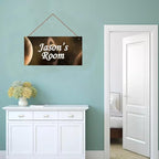 Personalized Outer Space Man Cave Sign For Boys Room Bedroom Custom Name Science Fiction Theme Kids Toddler Baby Nursery Door Plaque Planet Wall Art Decor For Little Man Cave