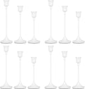 Candlestick Holders White, 12 Packs Taper Candle Holder for Candlesticks, Candle Sticks Holder Decor for Home Decor
