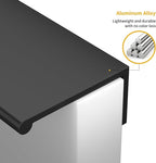 goldenwarm 10 Pack Black Finger Edge Pulls Drawer Finger Pulls Matte Black Kitchen Hardware Handles Bedroom Dresser Drawers,2-1/2 in Hole Center