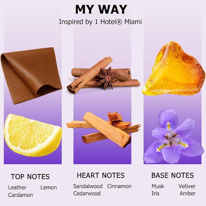 AROMELY My Way Essential Diffuser Oil Blend - Inspired by 1 Hotel® - Luxurious Fragrance with Notes of Leather, Cardamon, Lemon, Cedarwood, Iris and Amber. (500ml (17 Fl Oz), My Way)