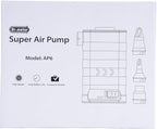 Air Mattress Pump, Rechargeable 6000mAh Portable Air Pump, Quick-Fill Electric Air Inflator Deflator for Outdoor Camping Inflatable Bed Pool Boat Float Raft Swimming Rings Vacuum Bag