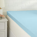 Amazon Basics King Mattress Topper, Cooling Gel-Infused, CertiPUR-US Certified, 3 Inches, Blue