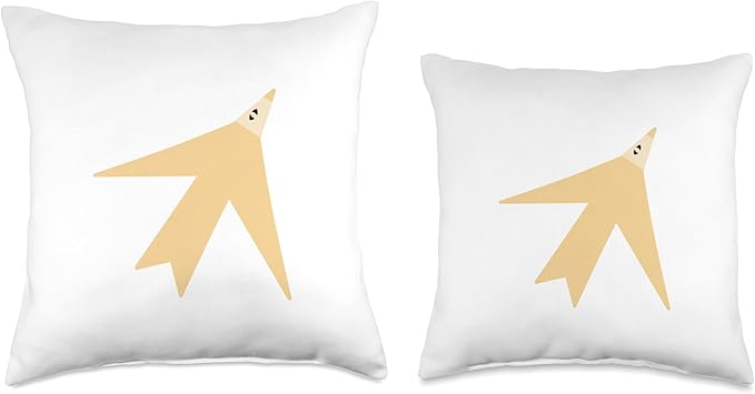 Cute Scandinavian Animals Designs Chic Scandinavian Bird Minimalism Throw Pillow, 16x16, Multicolor
