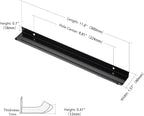 Ravinte Hardware 8 Pack Black Cabinet Handles, 11.8 Inch (300mm) Finger Edge Pulls, 8.8 Inch Hole Center, Finger Pulls for Cabinets