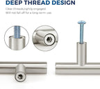 JOY DECOR 20 Pack Cabinet Knobs, Brushed Nickel Cabinet Handles, 2in Kitchen Cabient Knobs, Single Hole Drawer Knobs for Dresser Drawers