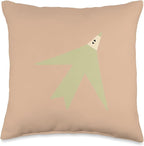 Cute Scandinavian Animals Designs Chic Scandinavian Bird Minimalism Throw Pillow, 16x16, Multicolor