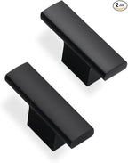 2 Pack Kitchen Cabinet Knobs Matte Black Cabinet Knobs Black Drawer Knobs Solid Kitchen Hardware