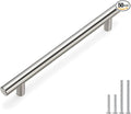 homdiy 50Pack 6-1/4in Hole Centers Zinc Alloy Kitchen Cabinet Handle - HD201SN Drawer Pulls Mordern Cabinet Handles for Bathroom Wardrobe Cabinet Hardware