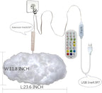 3D Big Cloud lightning Light Kit Music Sync Warm White Multicolor lightning Changing Strip Lights 360 Degree Wireless Remote APP NO DIY Coolest Decorations for Adults and Kids Indoor Home Bedroom