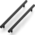 Ravinte Black Cabinet Handles 10 Pack 10 inch Matte Black Square Cabinet Pulls Kitchen Hardware 12-1/2 inch Overall Length Kitchen Drawer Pulls