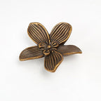 Flower Cabinet Knobs, Antique Brass, 8 Pack, Zinc Alloy Decorative Hardware for Decorative Handles for Furniture, Vanity, Kitchen,Closet, Bathroom – Unique Antique Pull