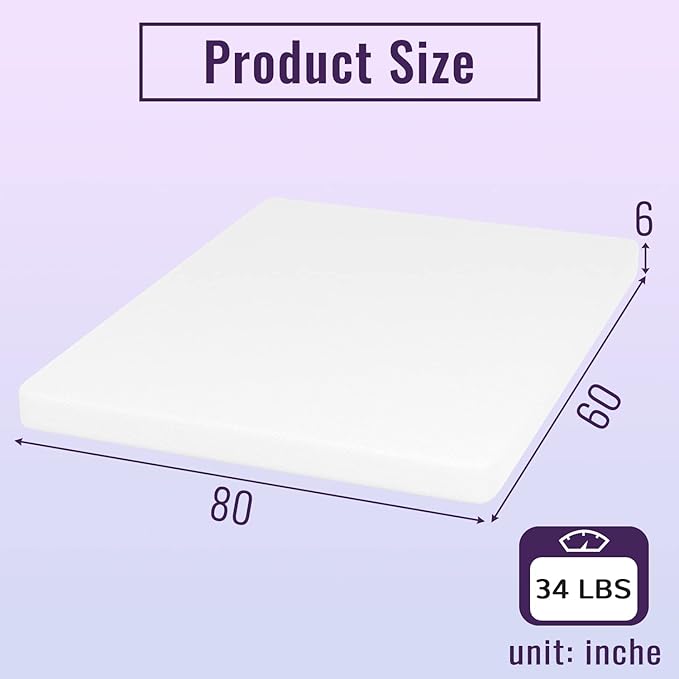 PayLessHere 6 Inch Gel Memory Foam Mattress Queen Size Bamboo Charcoal Infused Mattress in a Box Medium-Firm Pressure Relief&Temperature Regulation CertiPUR-US Certified,Fiberglass Free,White