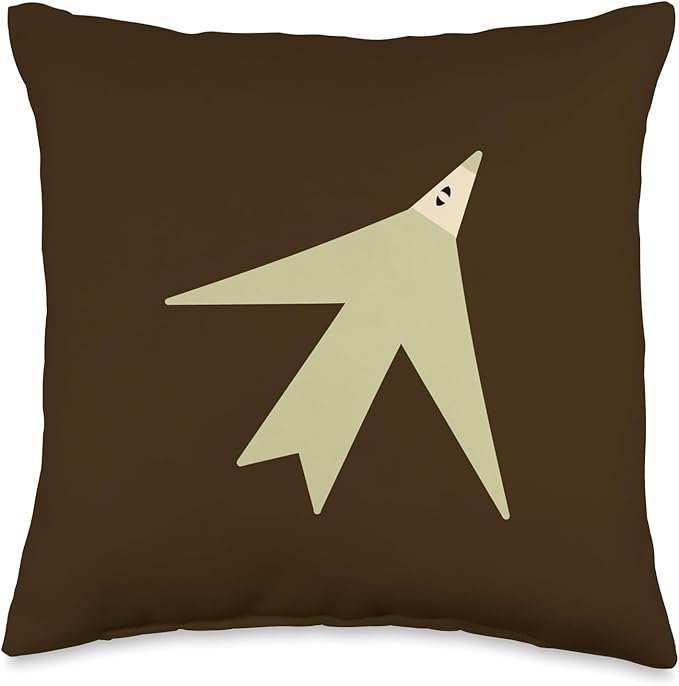 Cute Scandinavian Animals Designs Chic Scandinavian Bird Minimalism Throw Pillow, 16x16, Multicolor