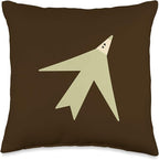 Cute Scandinavian Animals Designs Chic Scandinavian Bird Minimalism Throw Pillow, 16x16, Multicolor
