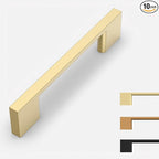 Pack Gold Cabinet Pulls 3.75 Inch Handles - Kitchen Cabinet Hardware - Drawer Pulls