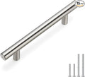 homdiy 96mm Cabinet Handles Drawer Pulls - HD201SN Cabinet Hardware Brushed Nickel Cabinet Pulls 15 Pack Modern Cupboard Handles for Kitchen Cabinets