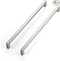 JOY DECOR 4 Pack Cabinet Handles, Brushed Nickel Cabinet Pulls, 12-3/5 Inch Kitchen Closet Handles Square Drawer Pulls Stainless Steel Drawer Hardware, 320mm Hole Centers