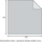 PHF 100% Cotton Waffle Weave Family Blanket,Oversized King Size 120"x 120"-Pre-Washed Snag Proof Lightweight Breathable Moisture-Wicking, 10'x 10' Huge Extra Large Big,Home Decoration Gift-Linen