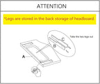 24KF Upholstered Tufted Button Linen Fabric Headboard,Comfortable Fashional Headboard Queen/Full Size,Dark Gray