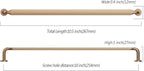 Asidrama 10 Pack 10 Inch(254mm) Champagne Bronze Kitchen Cabinet Handles, Cabinet Pulls Kitchen Cabinet Hardware for Cupboard Drawer Pulls