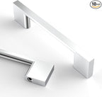 Asidrama 10 Pack 3.75 Inch(96mm) Polished Chrome Kitchen Cabinet Handles, Cabinet Pulls Kitchen Cabinet Hardware for Cupboard Drawer Pulls