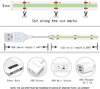 LED Strip Lights ICE Blue COB 320 LEDs High Brightness Indoor Use Flexible Thin LED Lights for Home DIY Display Cabinet 5V USB LED Short Light, Commercial Decoration TV Lights (3.28FT/3Pack)